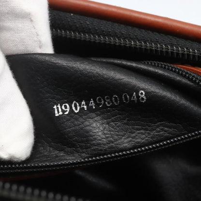 Fendi Vintage Pequin Convertible Boston Bag Coated Canvas, BLACK, PVC, Handbag