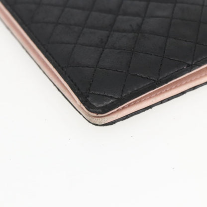 Chanel Vintage CC Bifold Wallet Leather, BLACK, LEATHER, Wallets