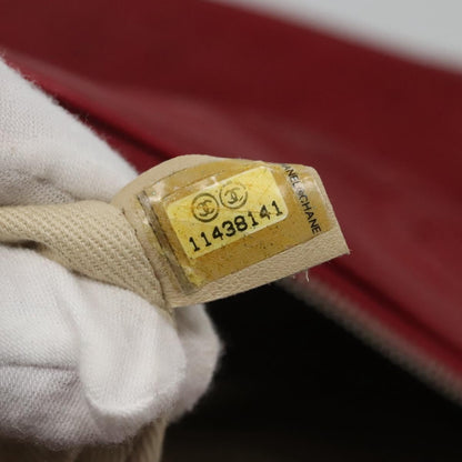 Chanel Vintage CC Turnlock Satchel Leather, RED, LEATHER, Travel bag