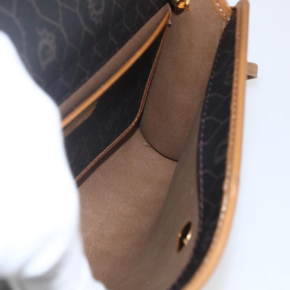 Christian Dior Vintage Honeycomb Shoulder Bag Canvas and Leather, BLACK, PVC, Shoulder bag