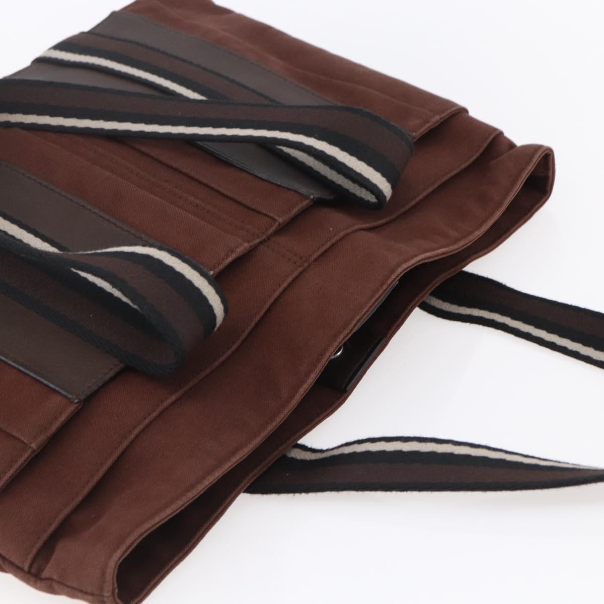 Hermes Troca Horizontal Tote Canvas, BROWN, CANVAS, Tote bag