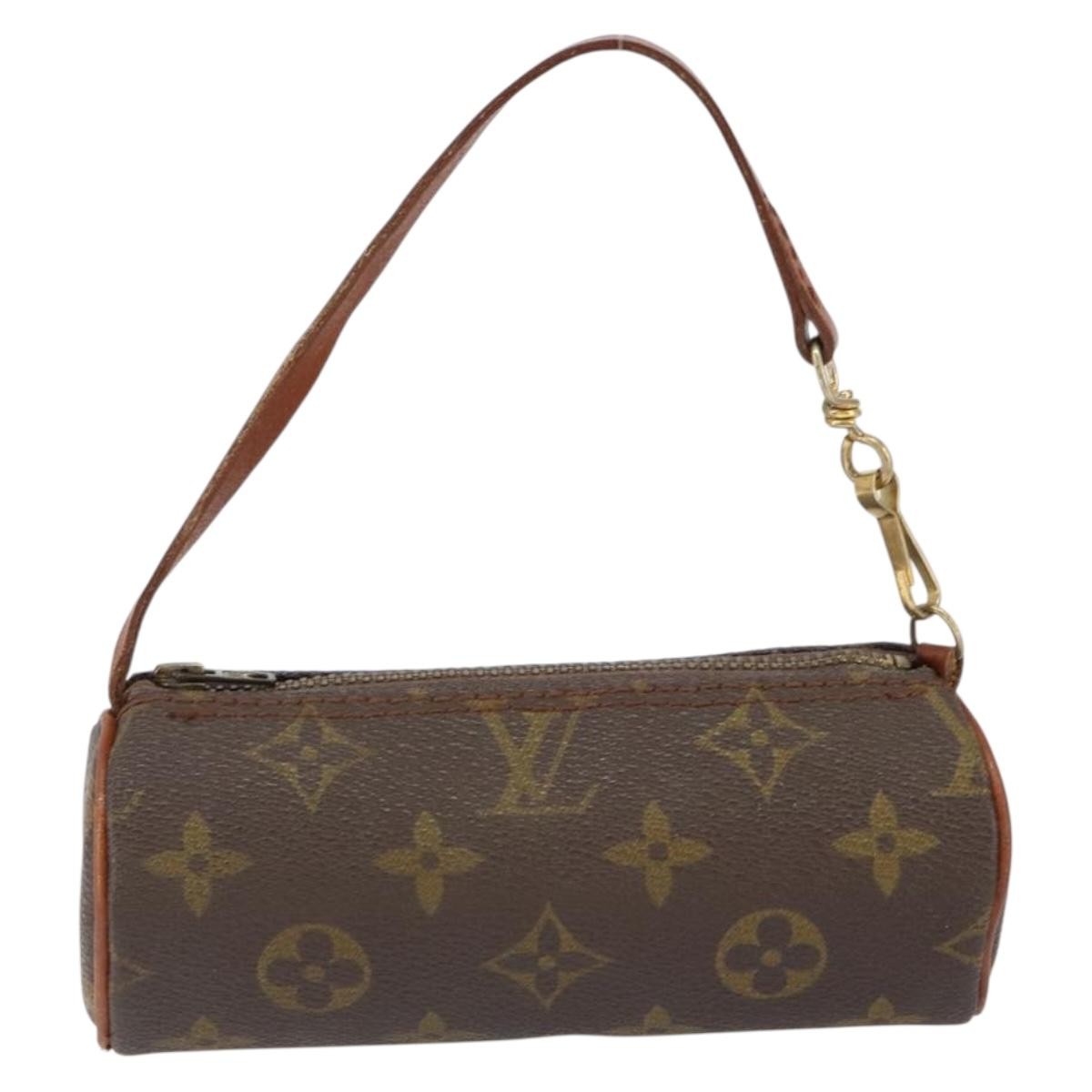 Louis Vuitton Papillon Pochette Monogram Canvas, BROWN, CANVAS, Clutche & pouche