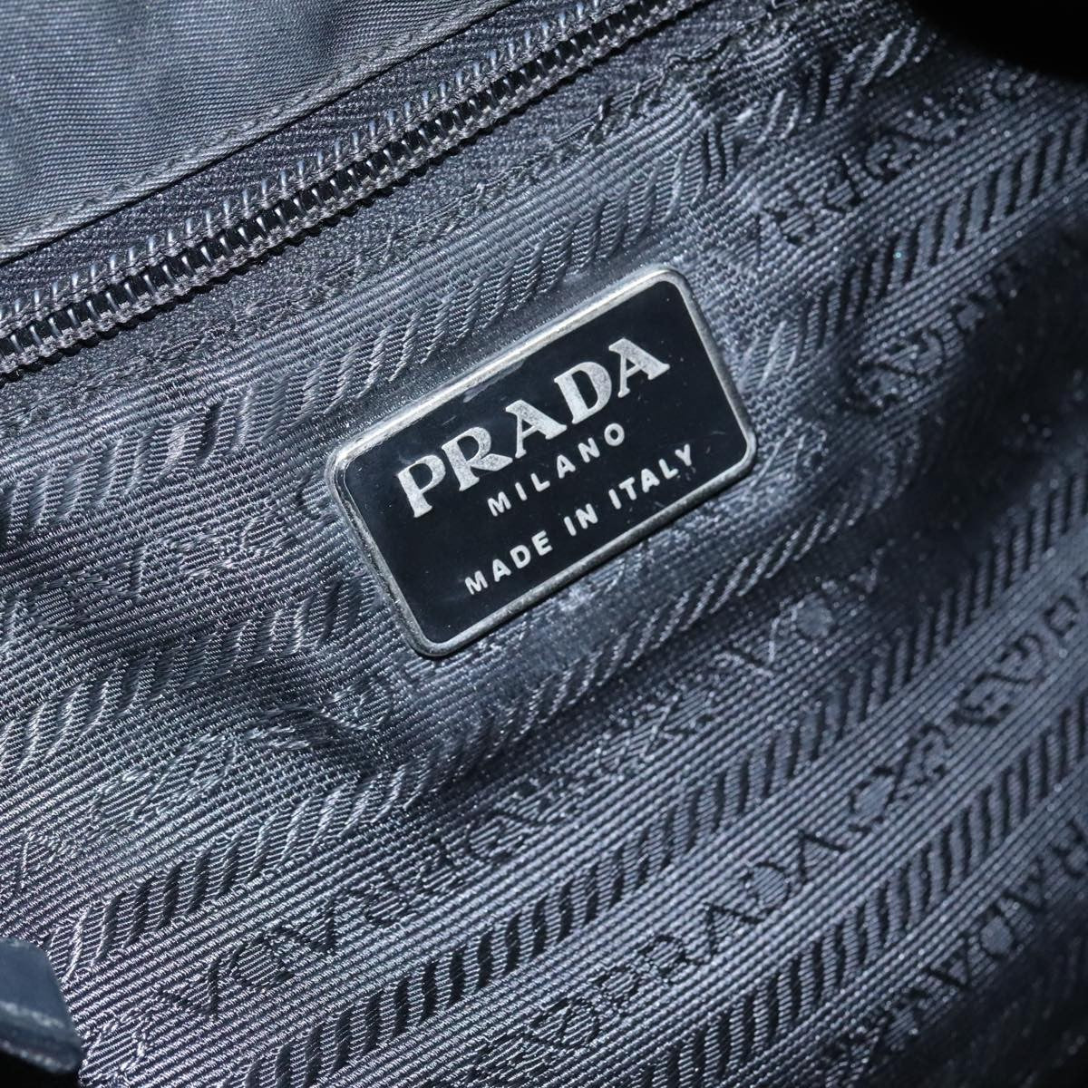 Prada Flat Messenger Bag Tessuto, BLACK, NYLON, Shoulder bag