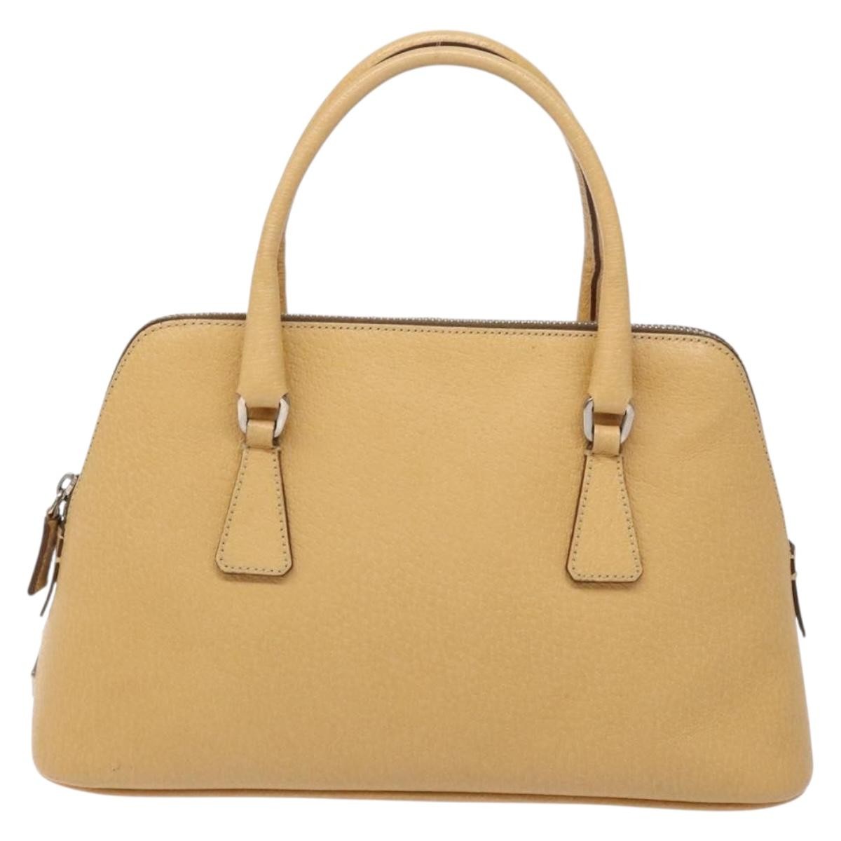 Prada Cuir Promenade Bag Saffiano Leather, BEIGE, LEATHER, Handbag