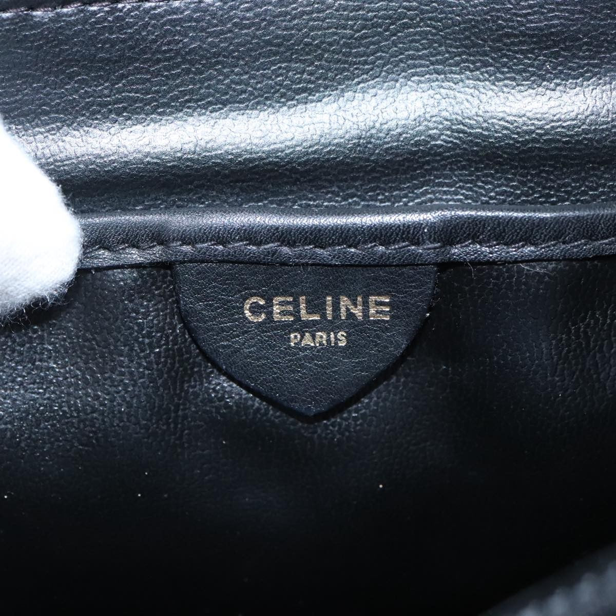 Celine Handbag Leather, BLACK, LEATHER, Handbag