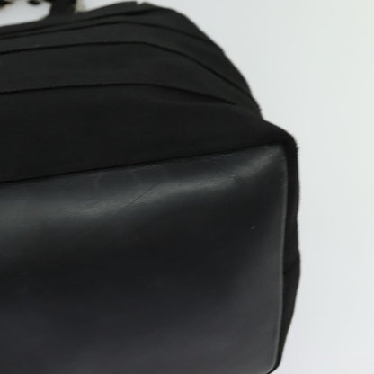 Salvatore Ferragamo Vala Shoulder Bag Canvas, BLACK, CANVAS, Shoulder bag