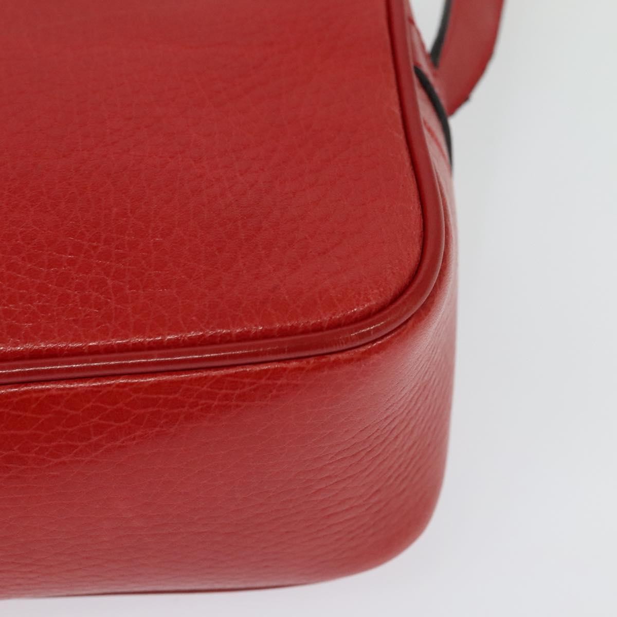 Celine Shoulder Bag Leather, RED, LEATHER, Shoulder bag