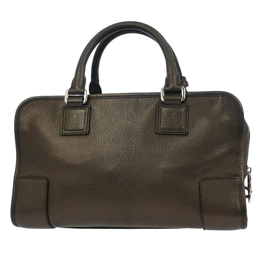 Loewe Amazona Bag Leather, BROWN, LEATHER, Handbag