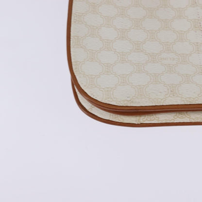Celine Macadam Shoulder Bag PVC Leather, WHITE, CANVAS, Shoulder bag