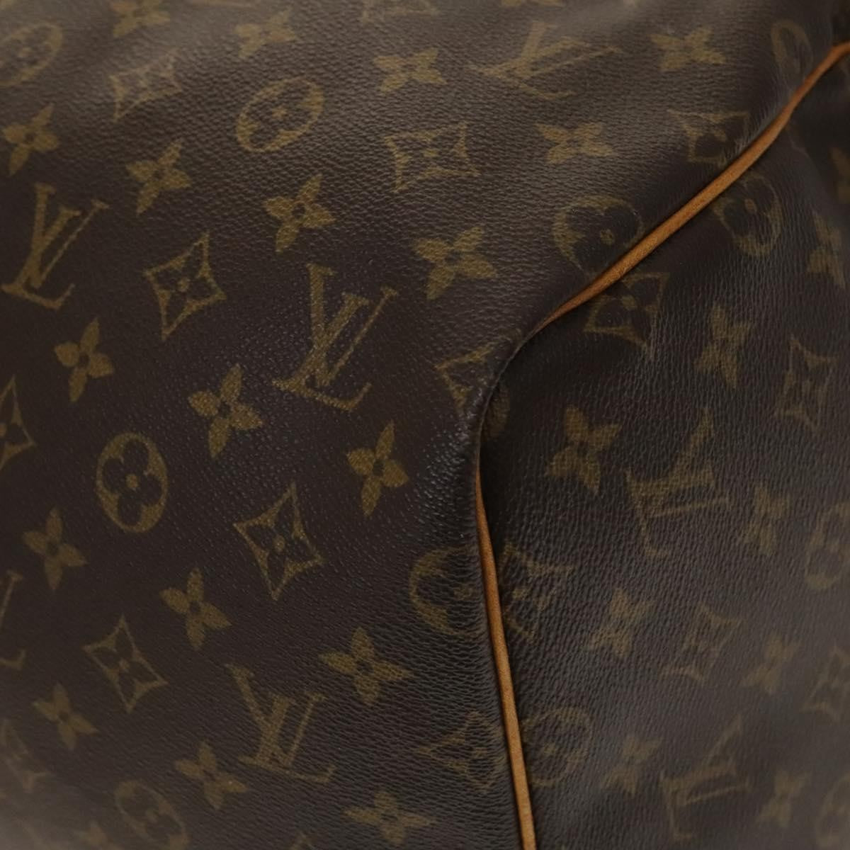 Louis Vuitton Keepall Bag Monogram Canvas, BROWN, CANVAS, Travel bag