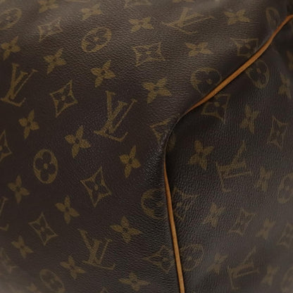 Louis Vuitton Keepall Bag Monogram Canvas, BROWN, CANVAS, Travel bag