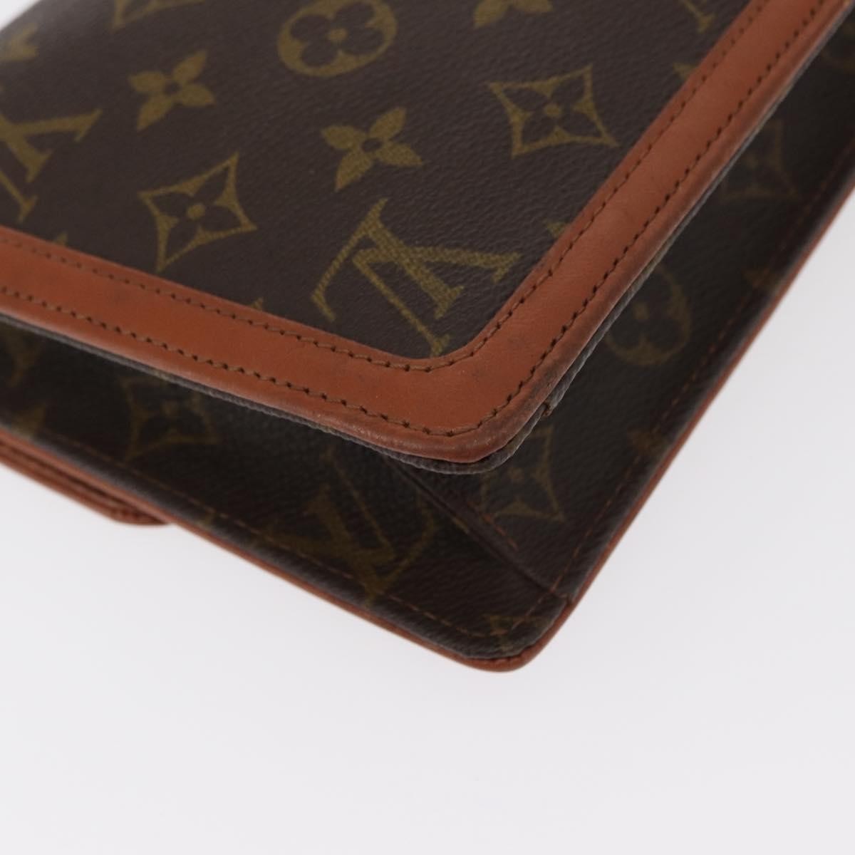 Louis Vuitton Dame Pochette Monogram Canvas, BROWN, CANVAS, Clutche & pouche