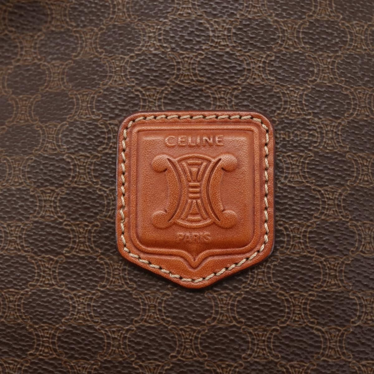 Celine Vintage Macadam Tote bag Canvas, BROWN, CANVAS, Tote bag