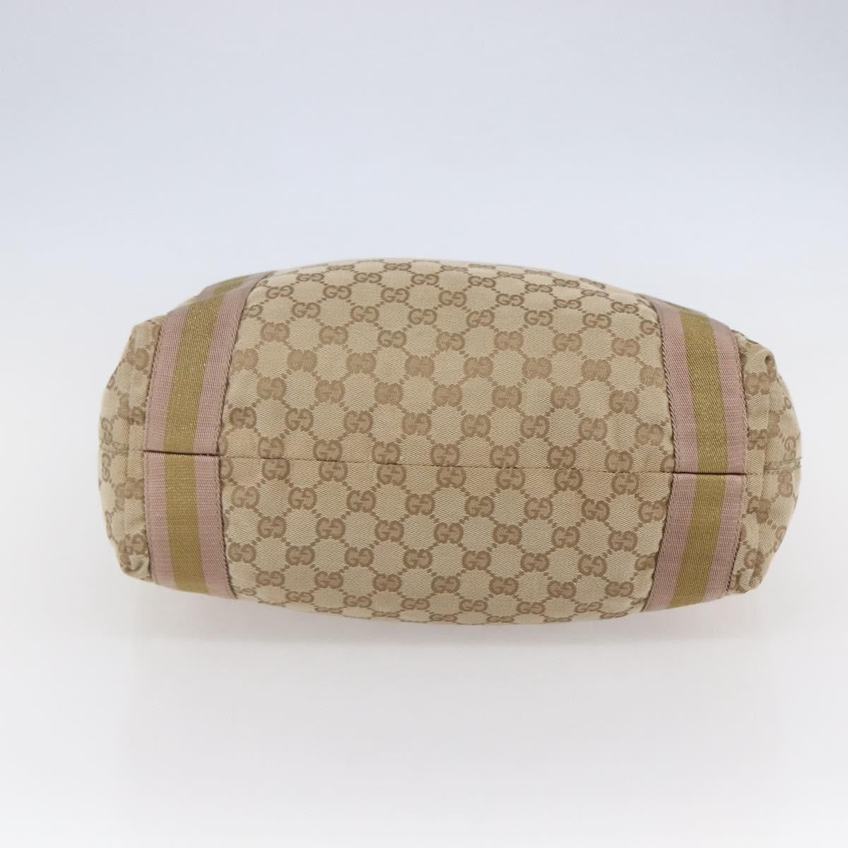 Gucci Original Web Tote GG Canvas, BEIGE, CANVAS, Tote bag
