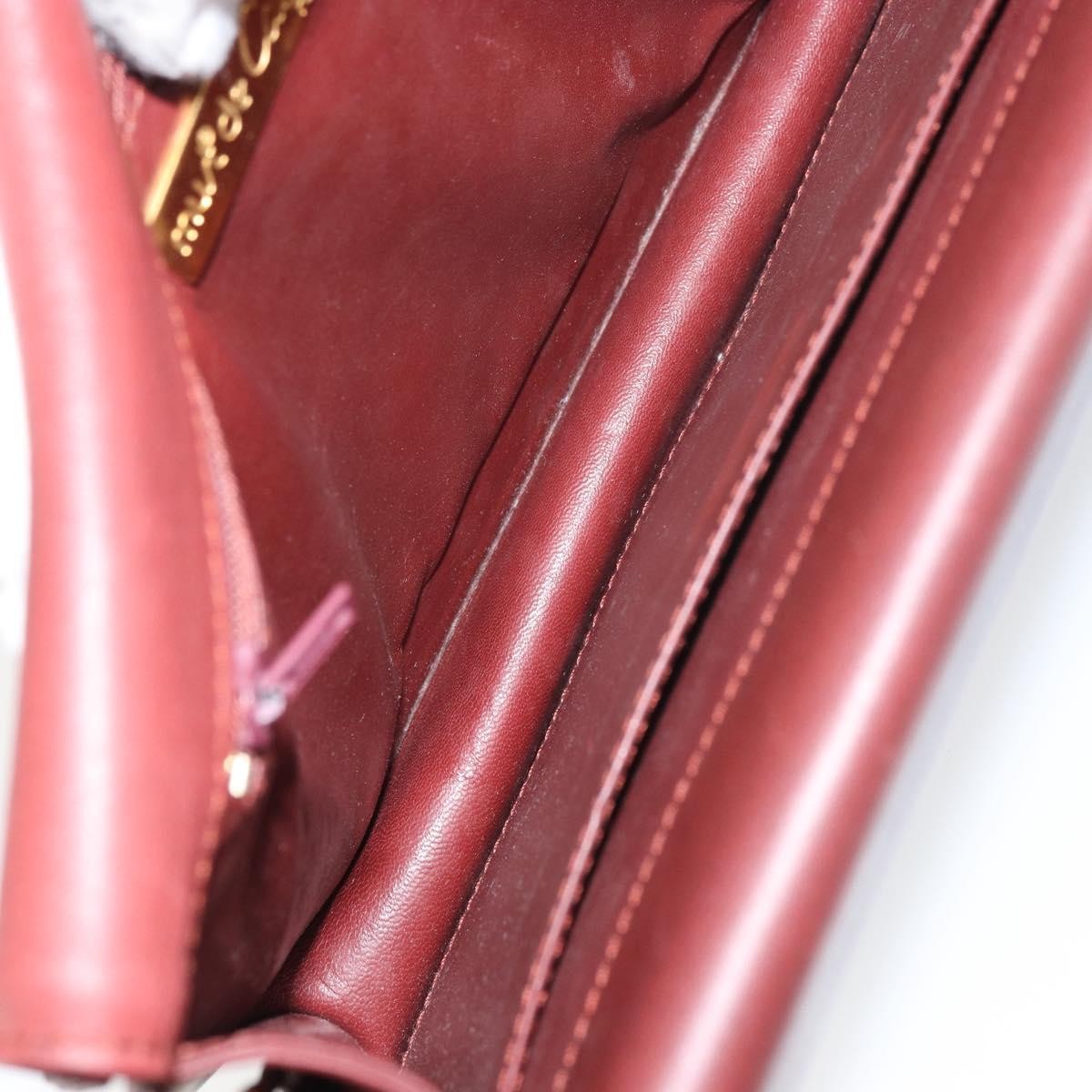 cartier Must de Cartier Shoulder Bag Leather, BURGUNDY, LEATHER, Shoulder bag