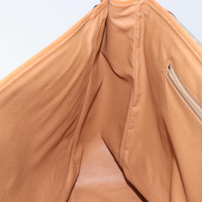 Celine Macadam Shoulder Bag PVC Leather, BEIGE, CANVAS, Shoulder bag