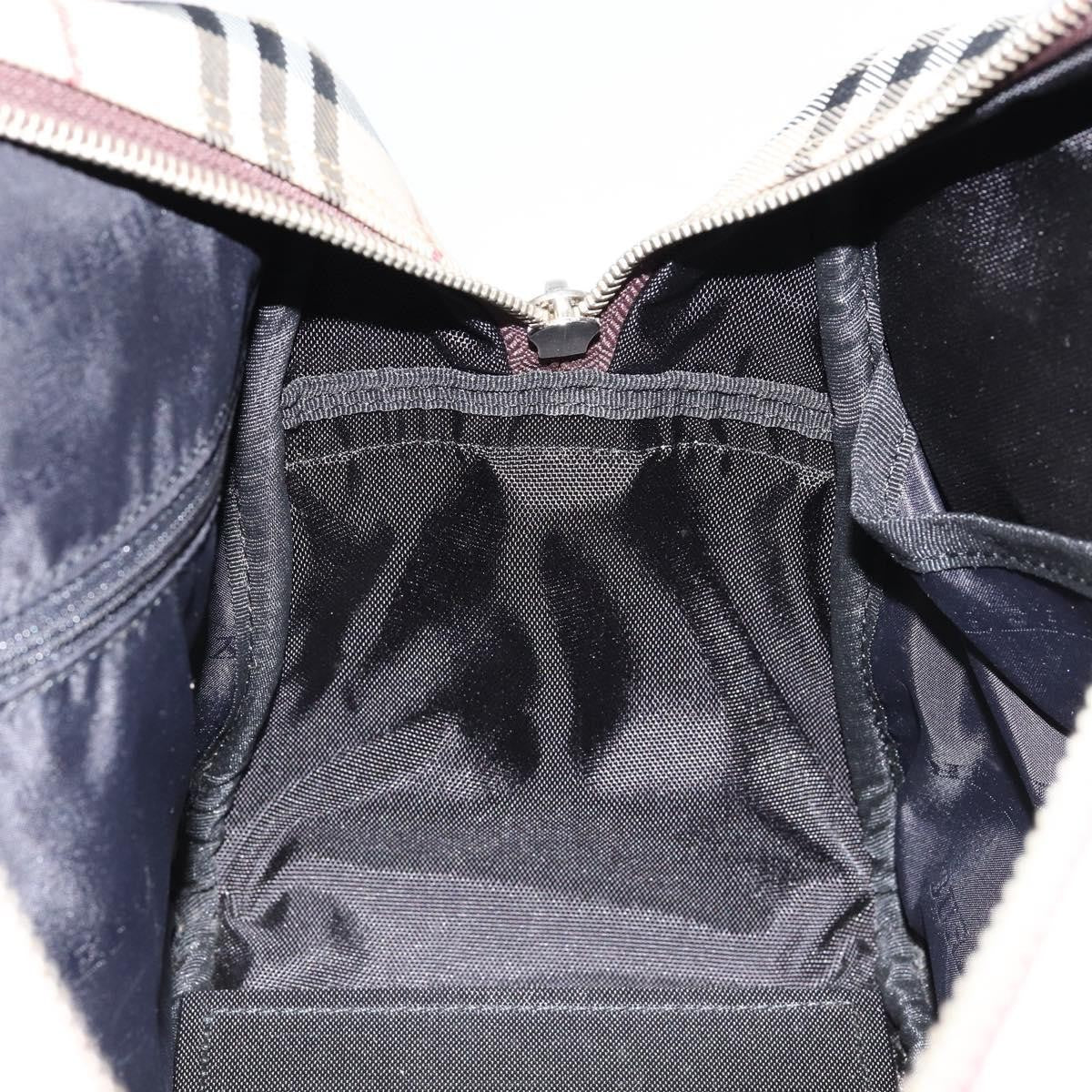 Burberry Nova Check Bowling Bag Canvas, BEIGE, NYLON, Handbag