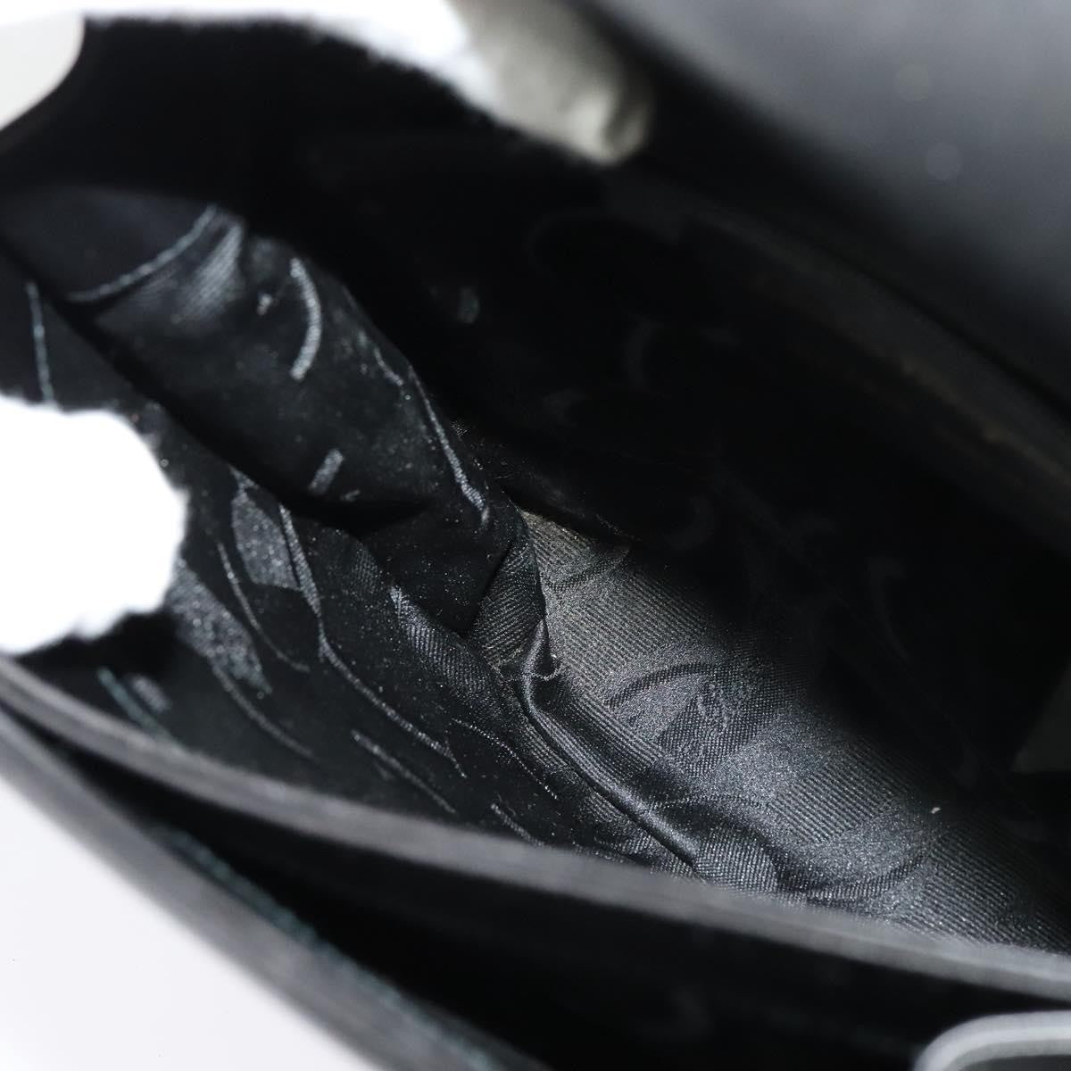 Salvatore Ferragamo Vintage Handbag Leather, BLACK, LEATHER, Handbag