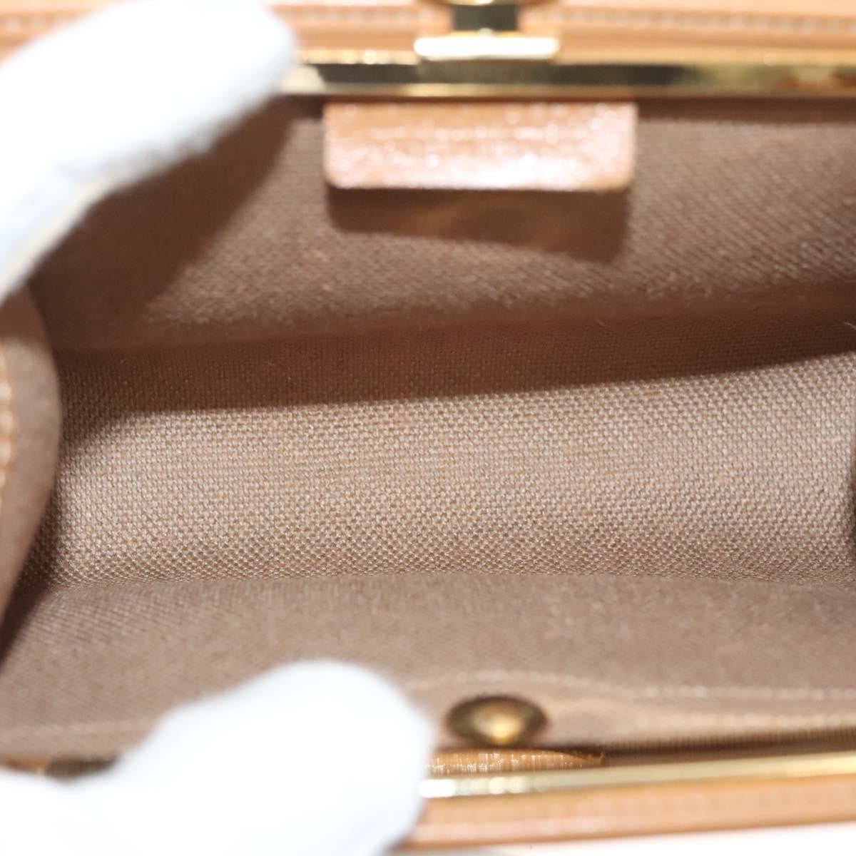 Christian Dior Vintage Honeycomb Zip Pouch Coated Canvas, BEIGE, PVC, Clutche & pouche