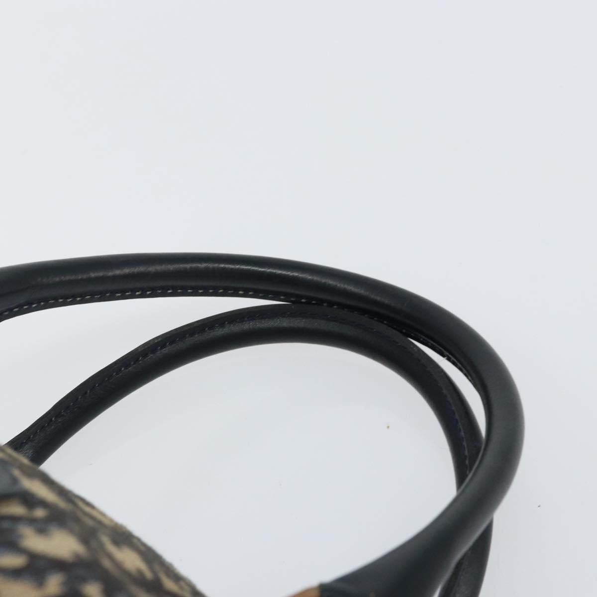 Christian Dior Vintage Trotter Boston Bag Diorissimo Canvas, NAVY, CANVAS, Handbag