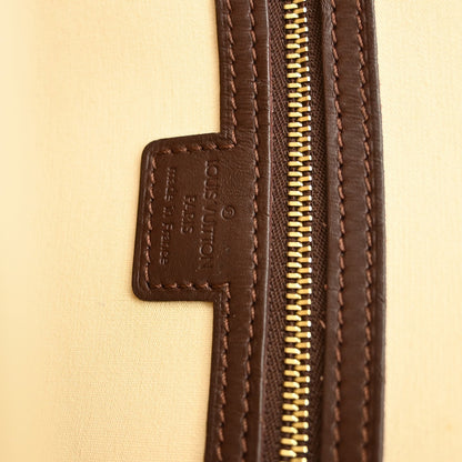 Louis Vuitton Alma Handbag Mini Lin, RED, CANVAS, Handbag