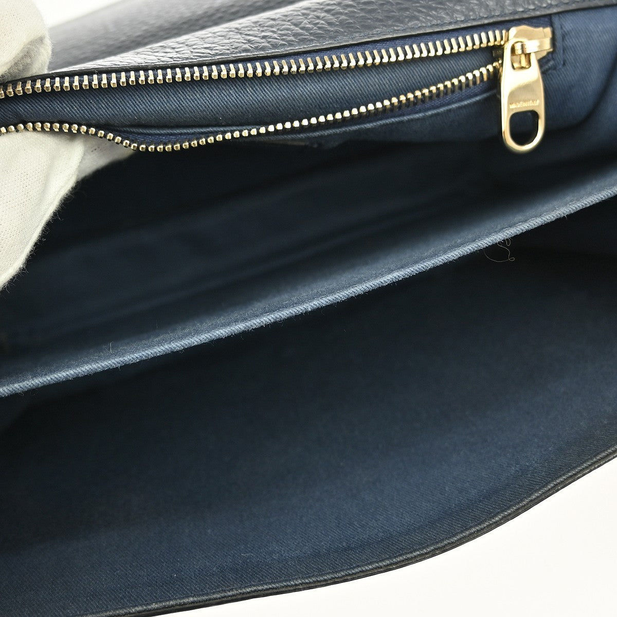 Valentino Garavani Vintage shoulder bag Leather, NAVY, LEATHER, Shoulder bag