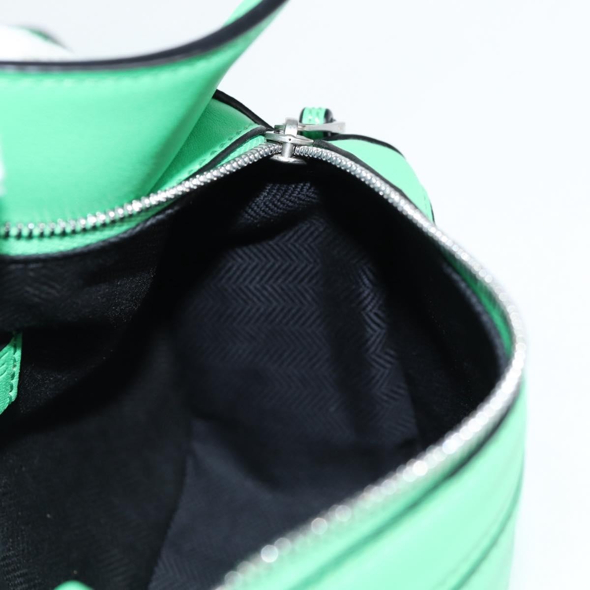 Loewe Puzzle Bumbag Leather, GREEN, LEATHER, Crossbody bag