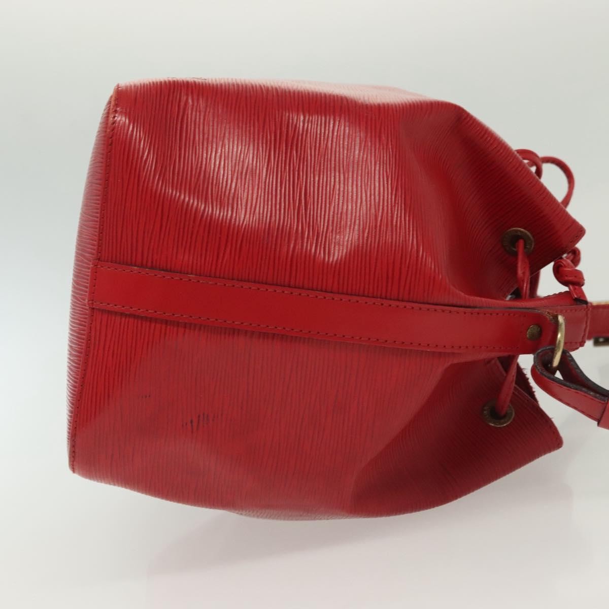 Louis Vuitton Petit Noe Handbag Epi Leather, RED, LEATHER, Shoulder bag