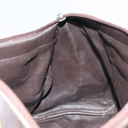 Christian Dior Vintage CD Trotter Handbag Canvas, BROWN, CANVAS, Handbag