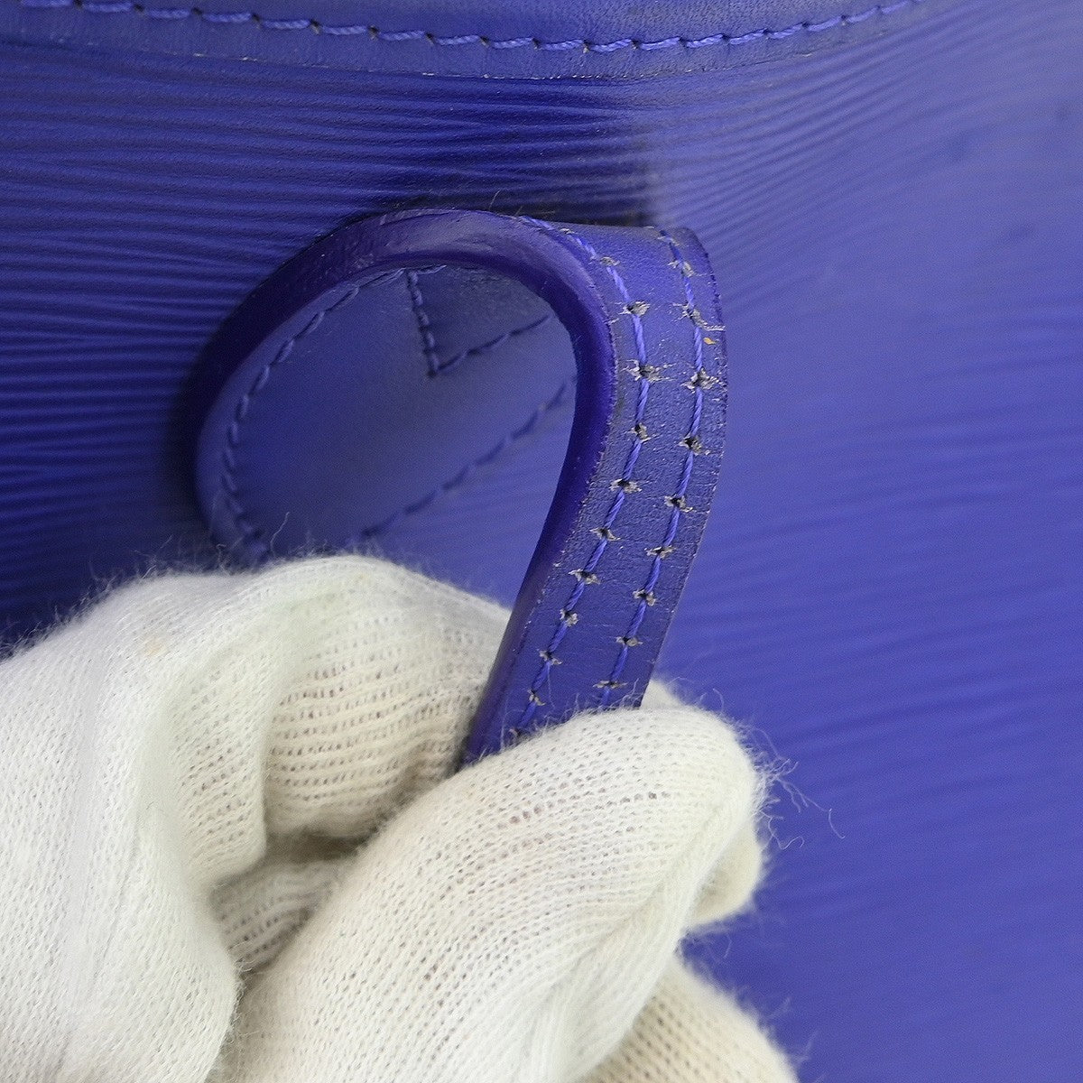 Louis Vuitton Neverfull Tote Epi Leather, BLUE, LEATHER, Tote bag