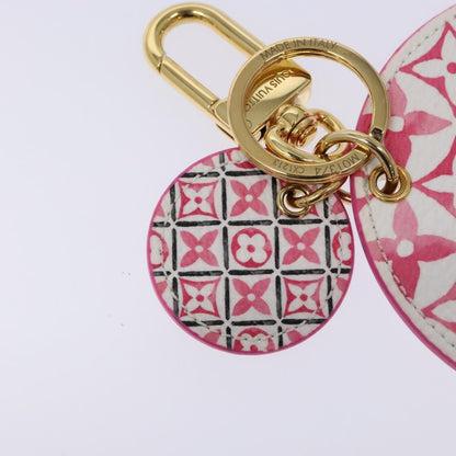 Louis Vuitton Illustre Bag Charm and Key Holder Spring in the City Monogram Giant Canvas, PINK, CANVAS, Charms and Keychains