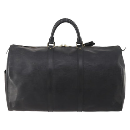 Louis Vuitton Keepall Bag Epi Leather, Black, Leather, Travel Bag