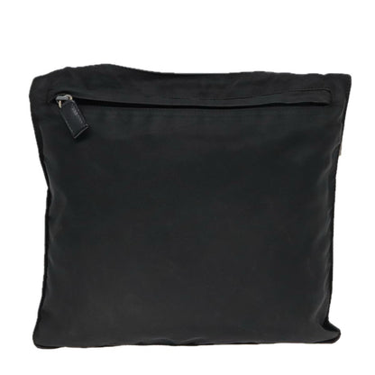 Prada Flat Messenger Bag Tessuto, BLACK, NYLON, Shoulder bag