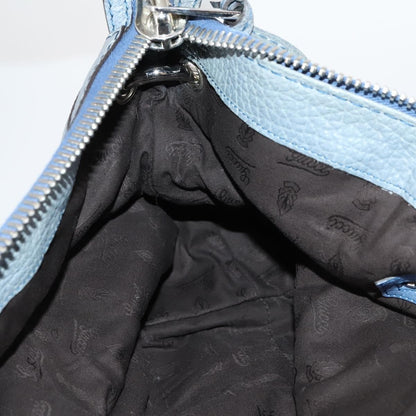 Gucci Bamboo Bar Shoulder Bag Leather, BLUE, LEATHER, Shoulder bag