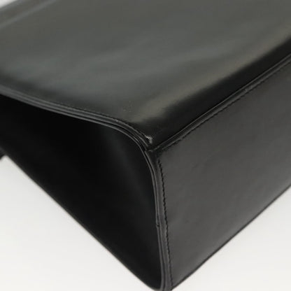 Salvatore Ferragamo Vala Handbag Leather, BLACK, LEATHER, Handbag