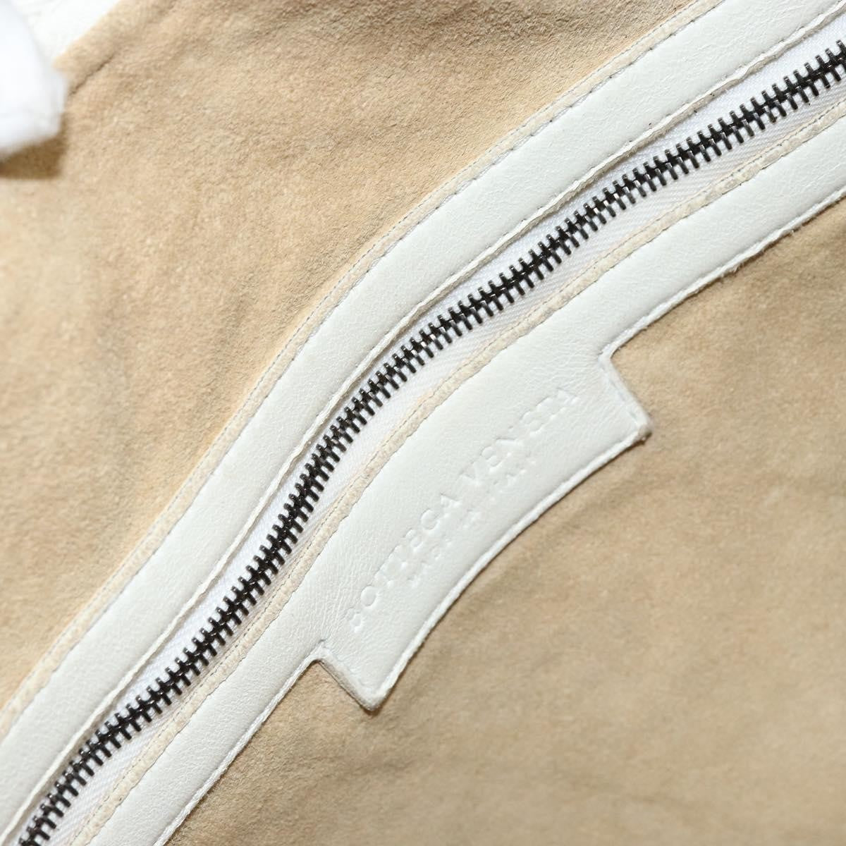 Bottega Veneta Veneta Hobo Perforated Intrecciato Nappa, WHITE, LEATHER, Handbag