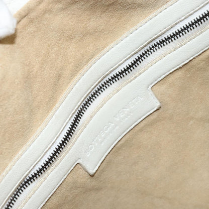 Bottega Veneta Veneta Hobo Perforated Intrecciato Nappa, WHITE, LEATHER, Handbag