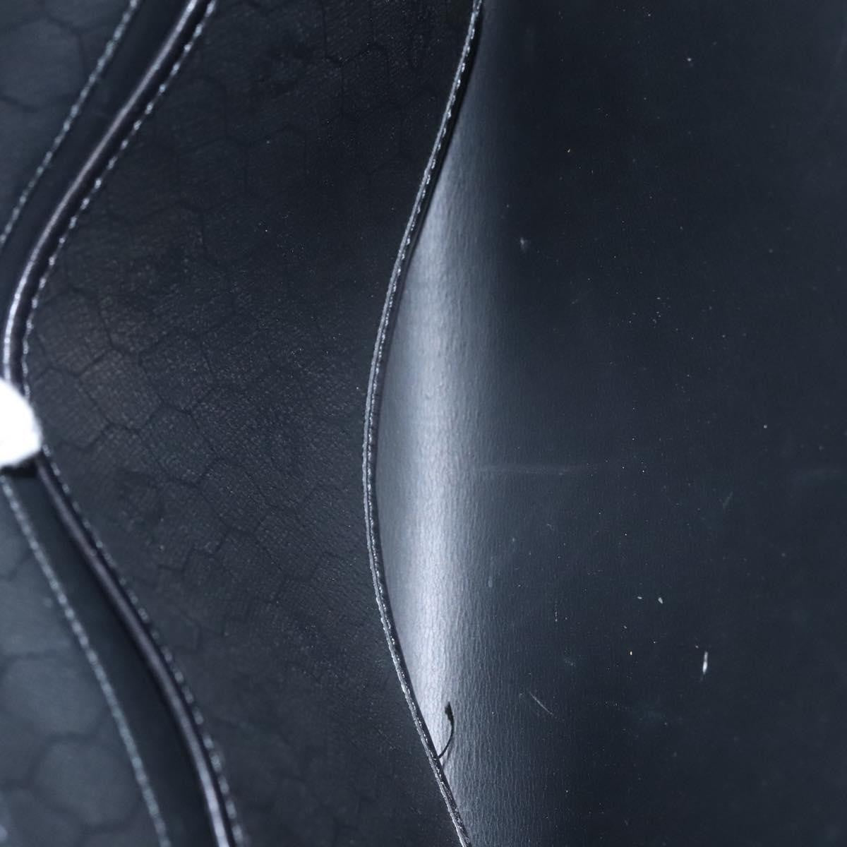 Christian Dior Vintage Honeycomb chain Canvas, BLACK, CANVAS, Handbag