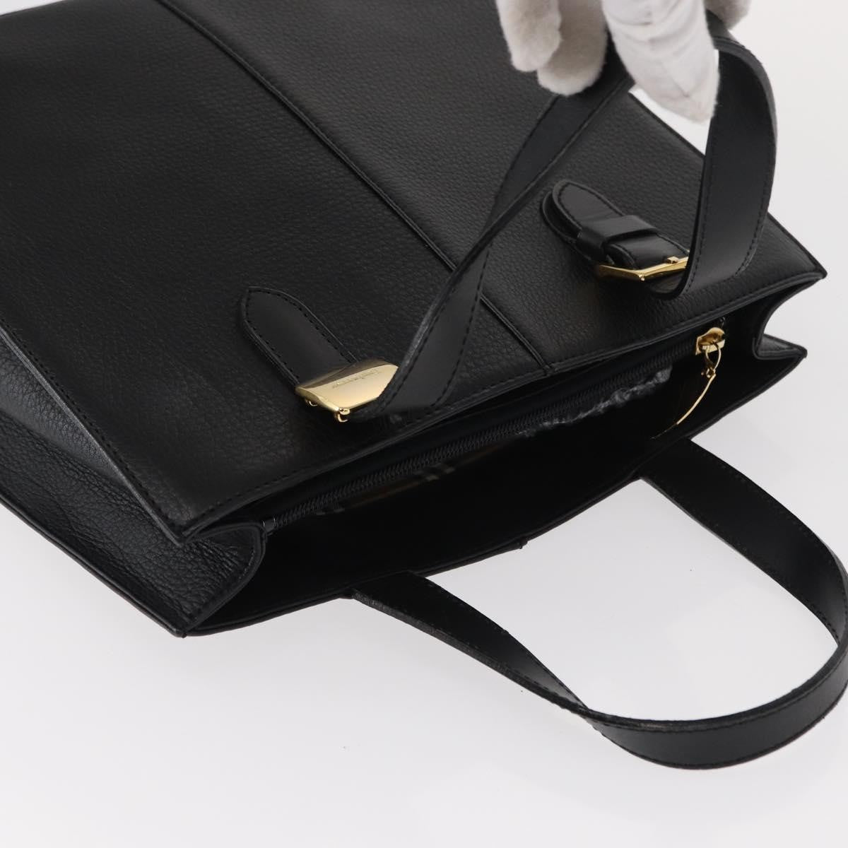 Burberry Vintage Handbag Leather, BLACK, LEATHER, Handbag