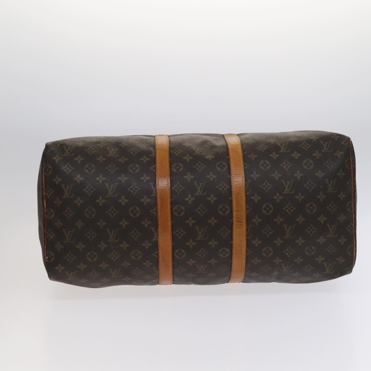 Louis Vuitton Keepall Bag Monogram Canvas, BROWN, CANVAS, Travel bag