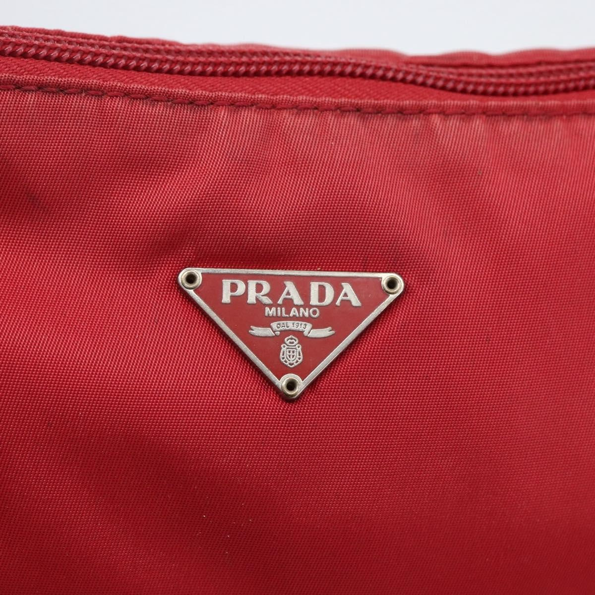 Prada Pochette Shoulder Bag Tessuto, RED, NYLON, Clutche & pouche