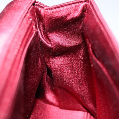 Chanel Flap shoulder Bag Satin, RED, SATIN, Shoulder bag