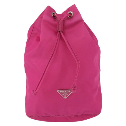 Prada Pochette Nylon, PINK, NYLON, Clutche & pouche