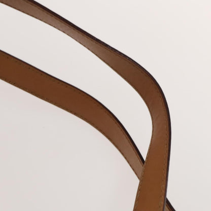 Celine Vintage Drawstring Flap Backpack Macadam Coated Canvas, BROWN, CANVAS, Backpack