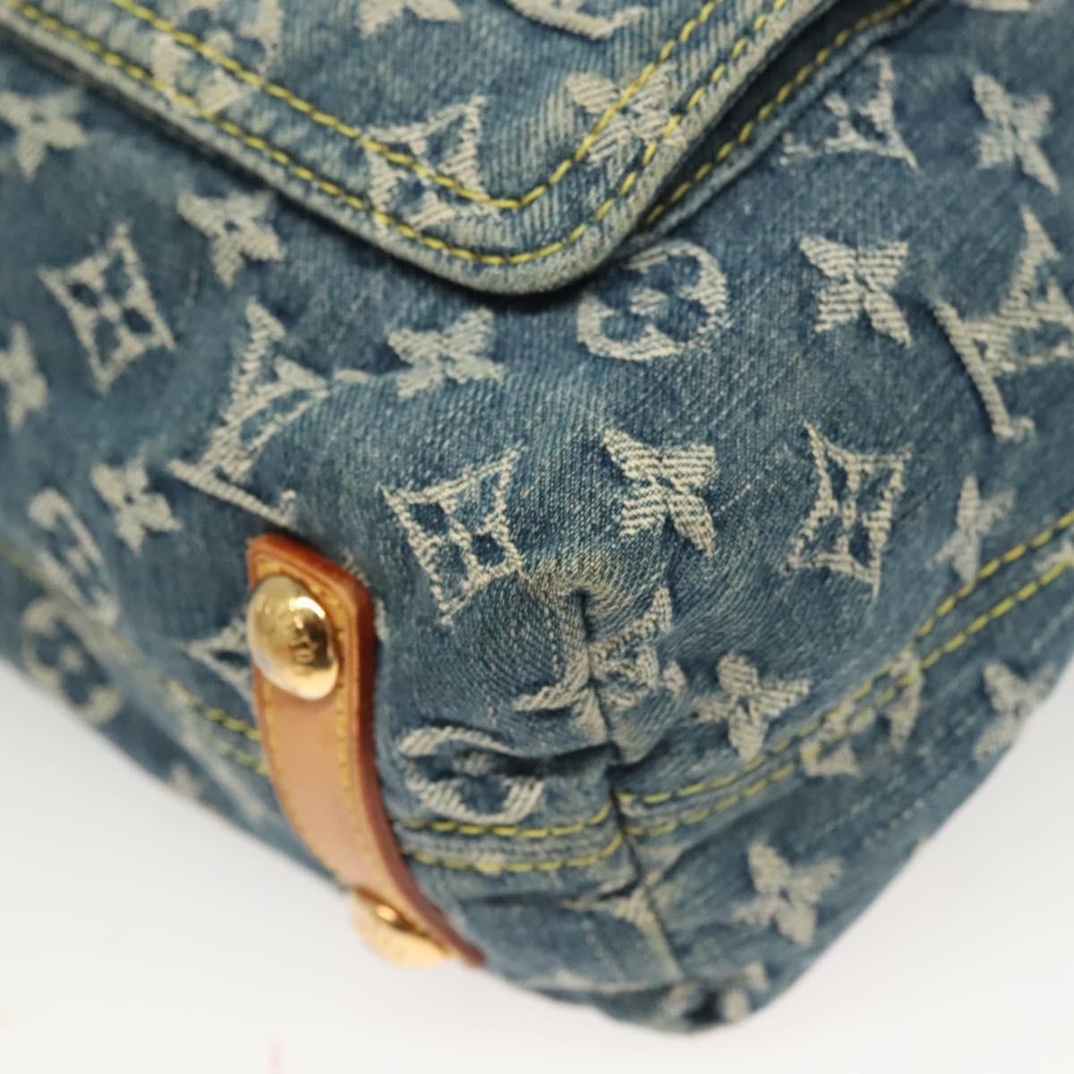 Louis Vuitton Baggy Handbag Denim, BLUE, DENIM_JEANS, Shoulder bag