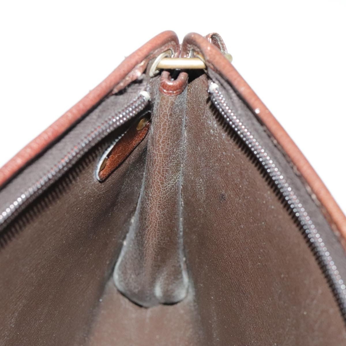 Christian Dior CD Shoulder bag Leather, BROWN, LEATHER, Shoulder bag