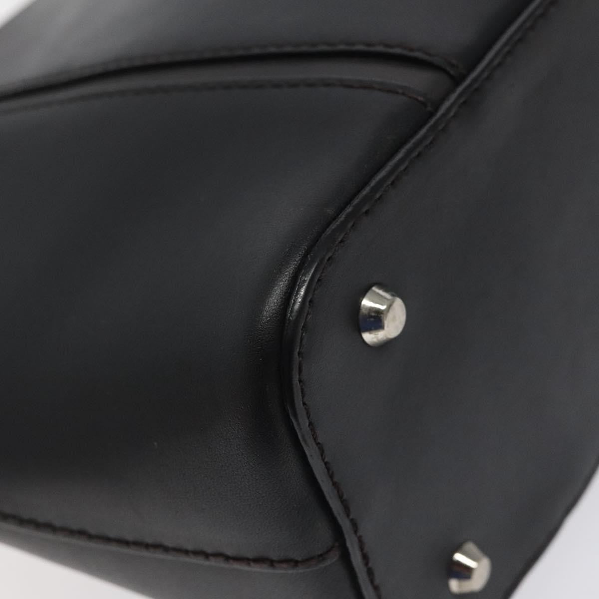 Burberry Vintage Handbag Leather, BLACK, LEATHER, Handbag