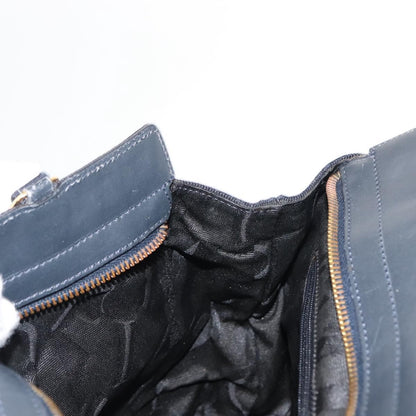 Salvatore Ferragamo Vala Handbag Canvas, NAVY, CANVAS, Handbag