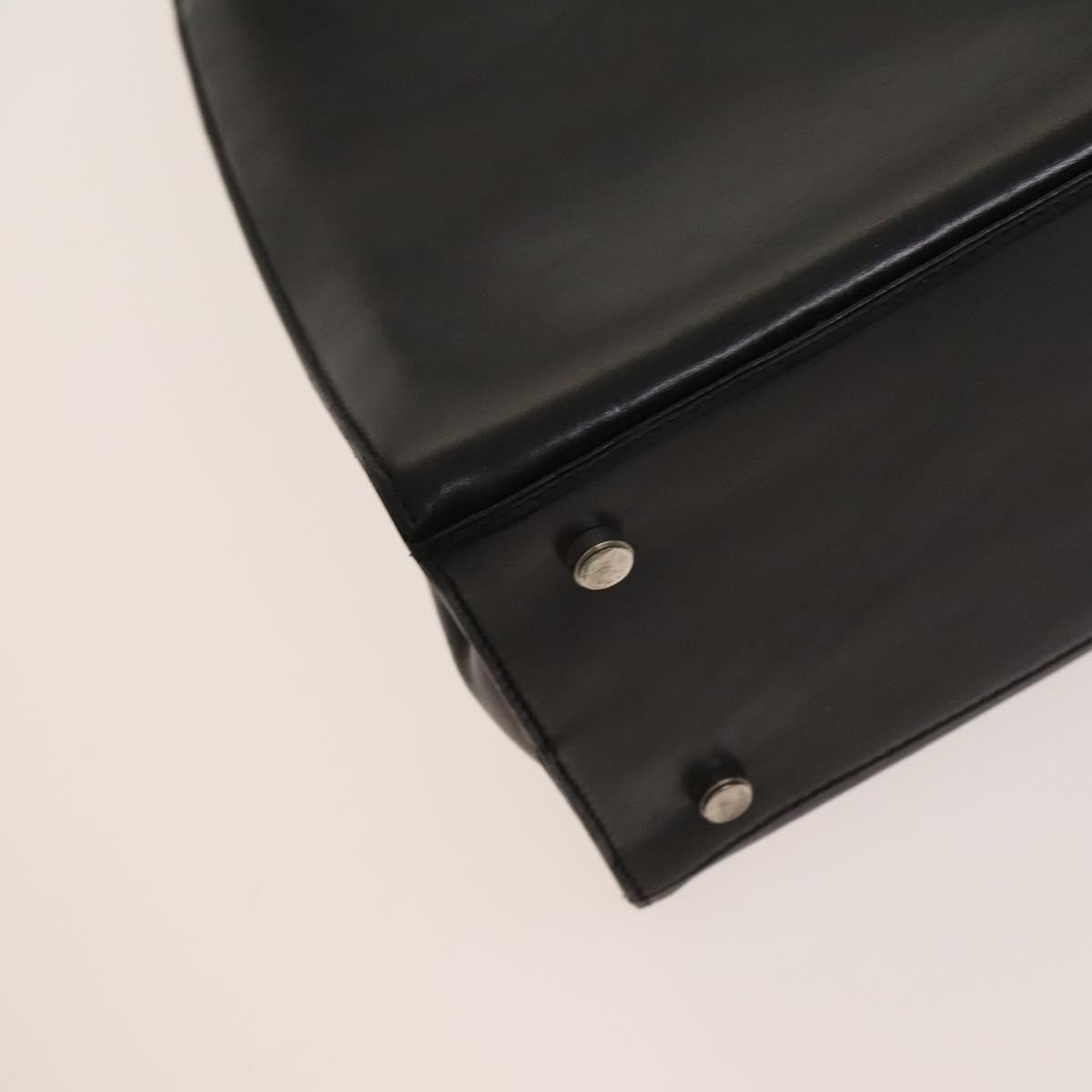 Salvatore Ferragamo Gancini Shoulder Bag Leather, BLACK, LEATHER, Shoulder bag