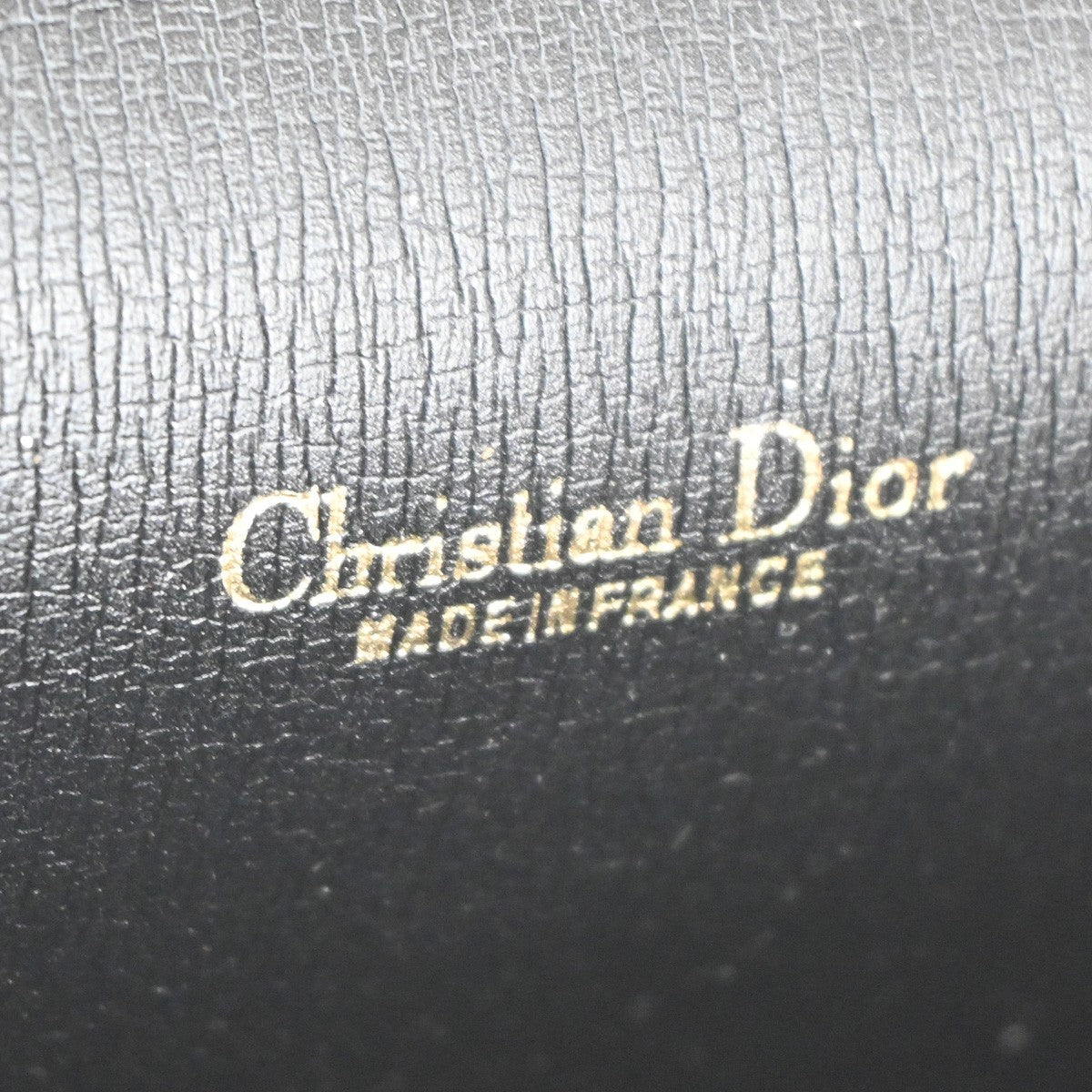 Christian Dior Vintage Chain Flap Shoulder Bag Diorissimo Canvas, BLACK, CANVAS, Shoulder bag